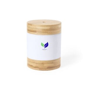 Humidificador de bambú con luz LED. (A 1)